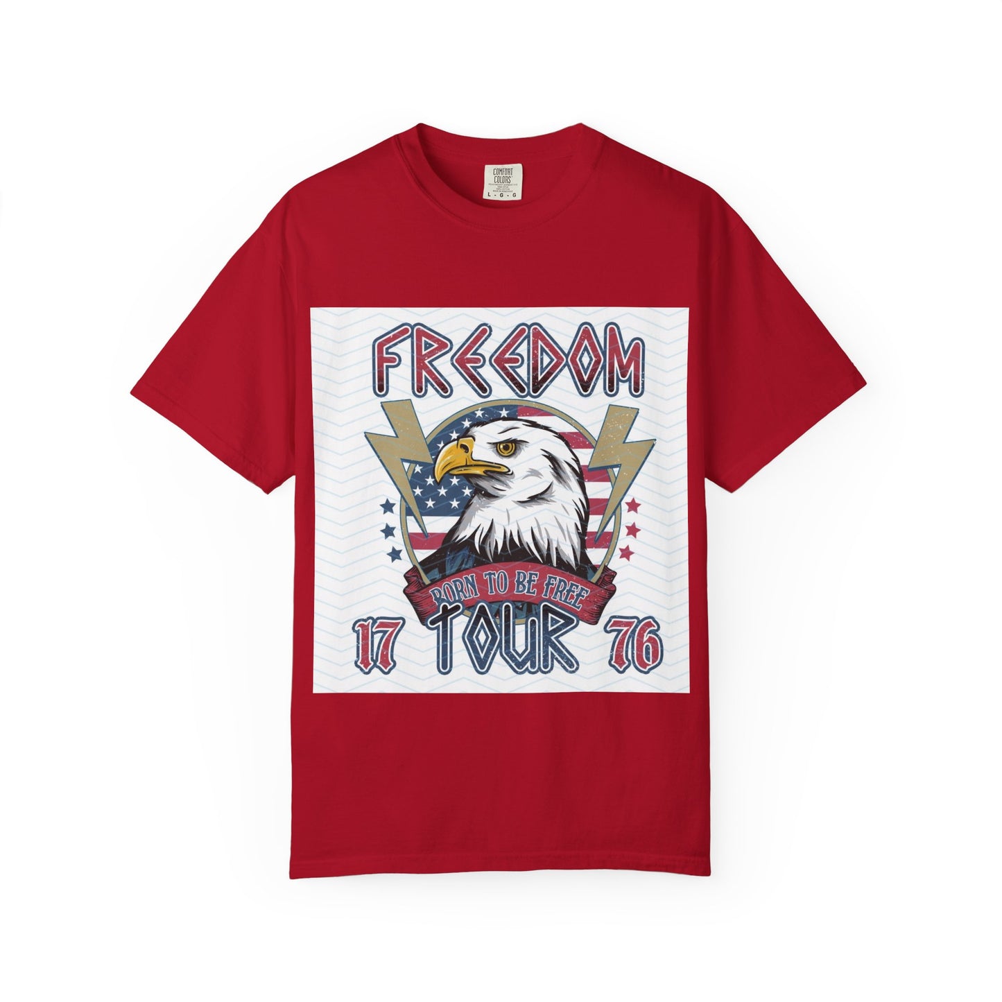Freedom Tour Eagle T-Shirt — Patriotic 1776 Vintage Flag Graphic Tee