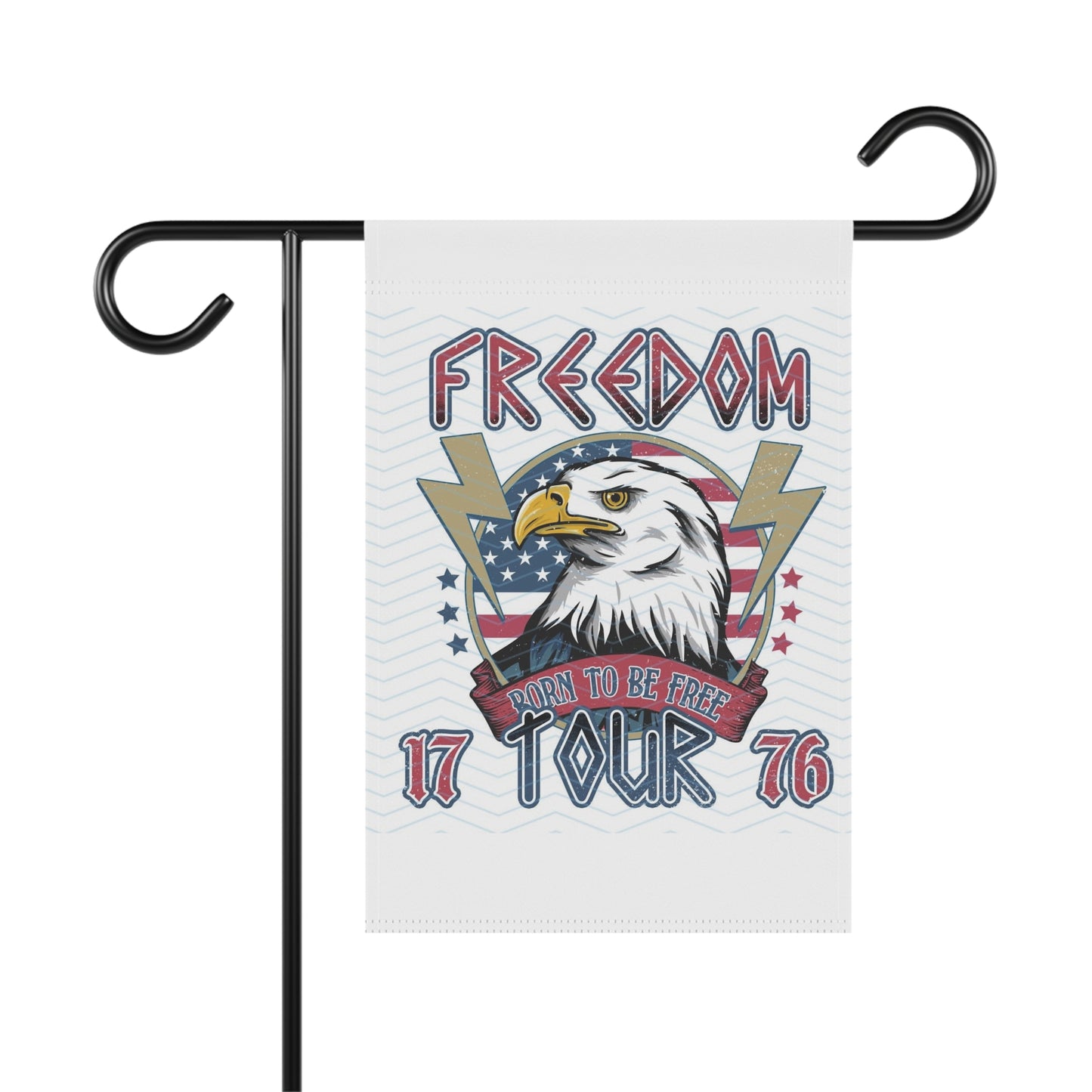 Patriotic Freedom Eagle Garden Flag — "Freedom" 1776 Banner for Yard & House