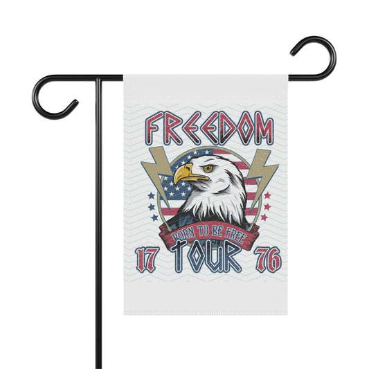 Patriotic Freedom Eagle Garden Flag — "Freedom" 1776 Banner for Yard & House