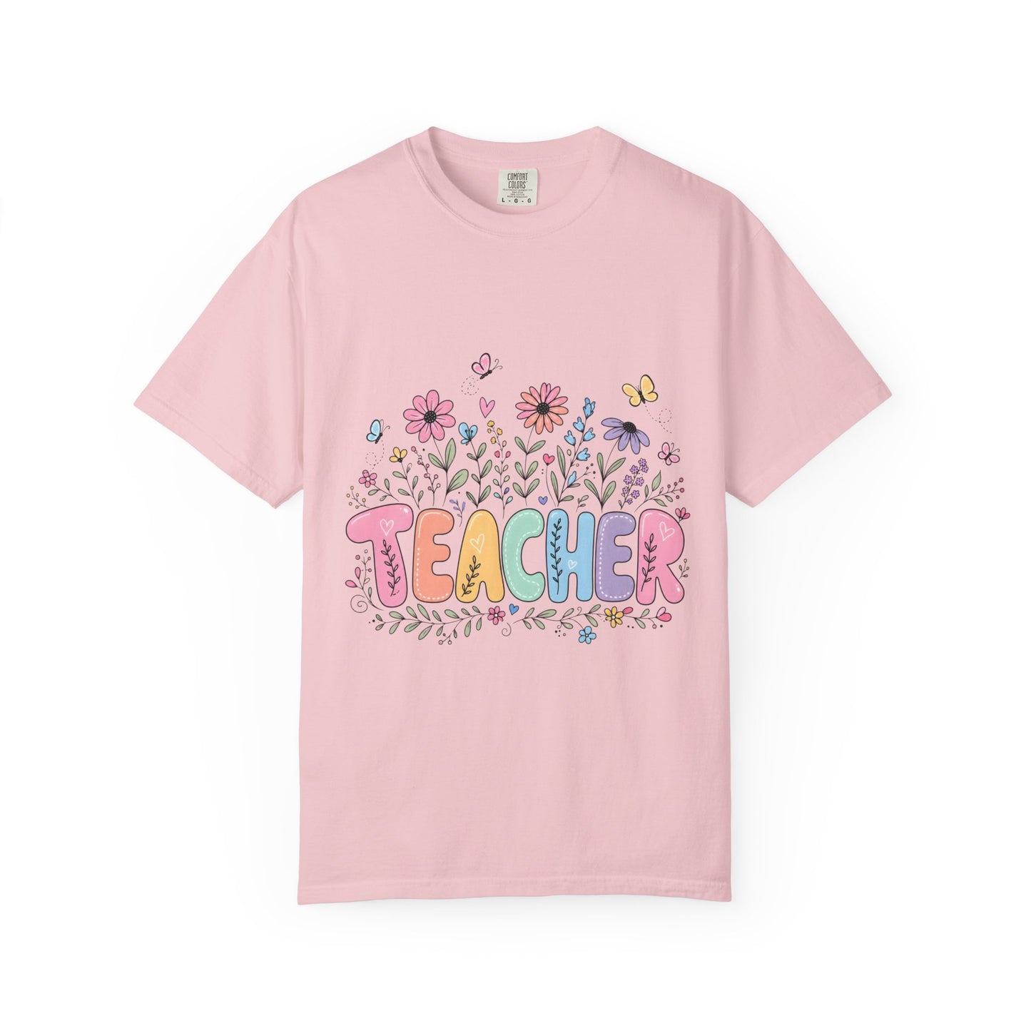 Teacher Floral Graphic T‑Shirt