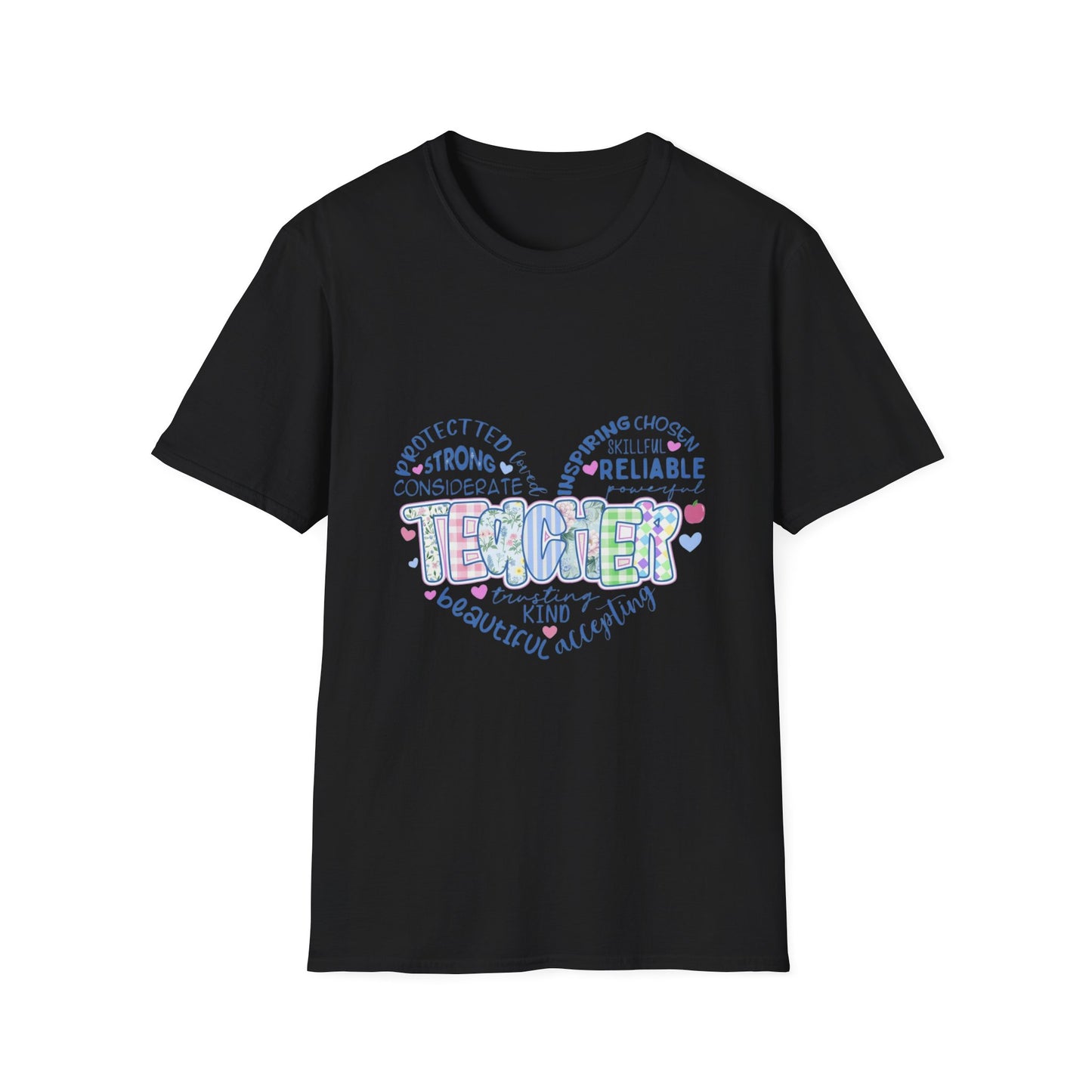 Teacher Heart Word Cloud T-Shirt