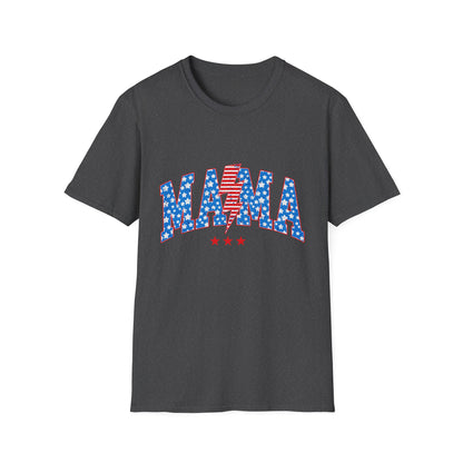 Mama T-Shirt — Patriotic USA Stars & Stripes Fourth of July Tee