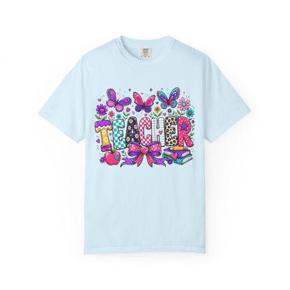 Teacher Colorful Butterfly T-Shirt