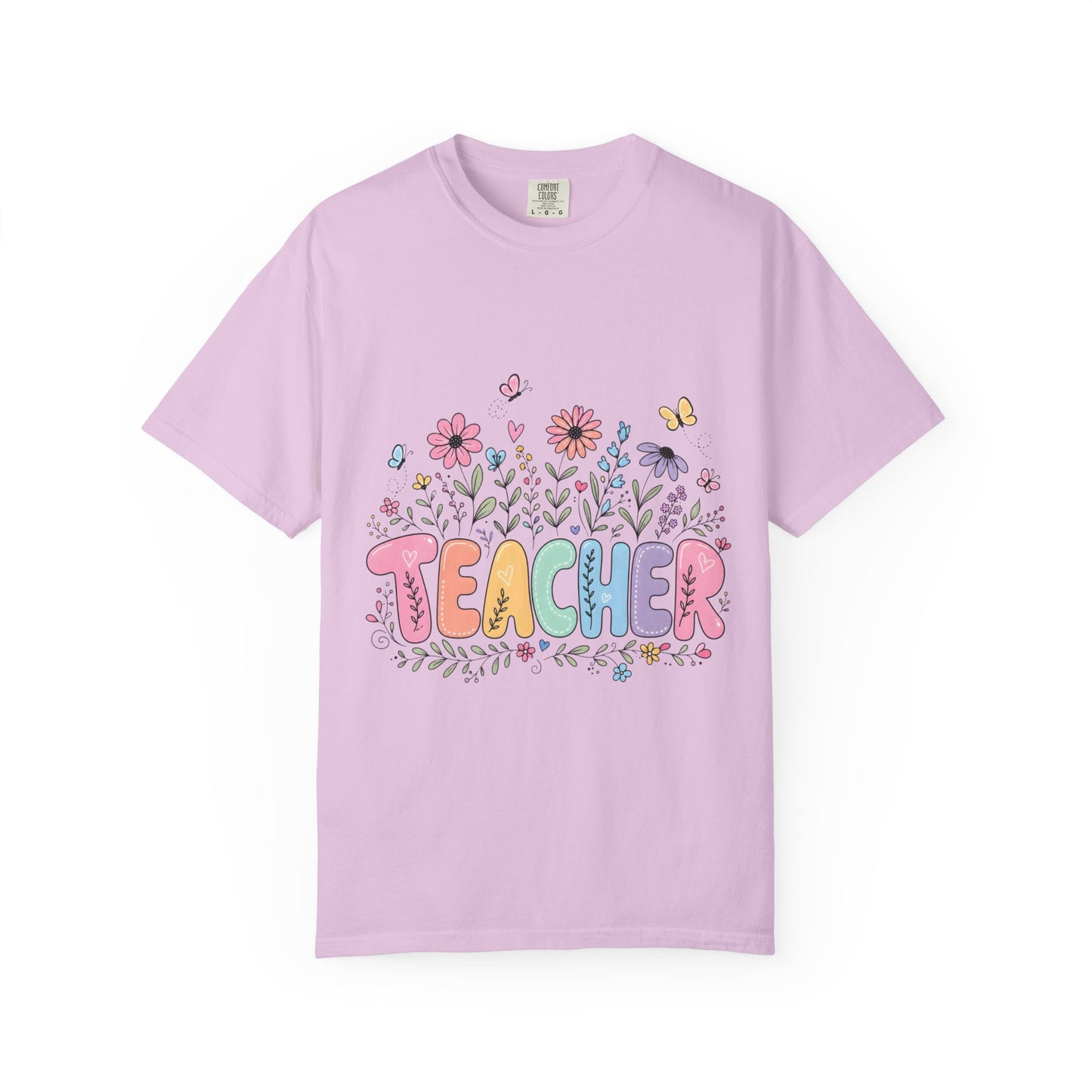 Teacher Floral Graphic T‑Shirt