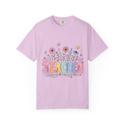 Teacher Floral Graphic T‑Shirt
