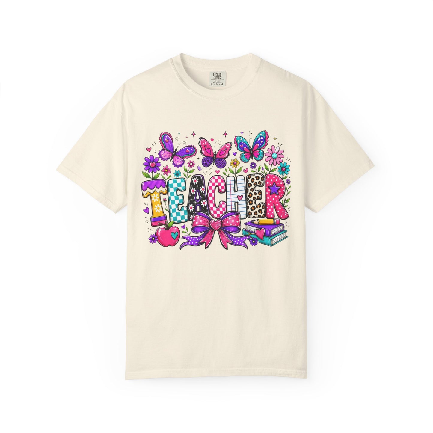 Teacher Colorful Butterfly T-Shirt