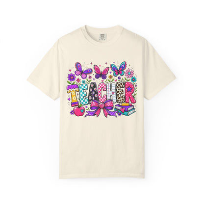 Teacher Colorful Butterfly T-Shirt