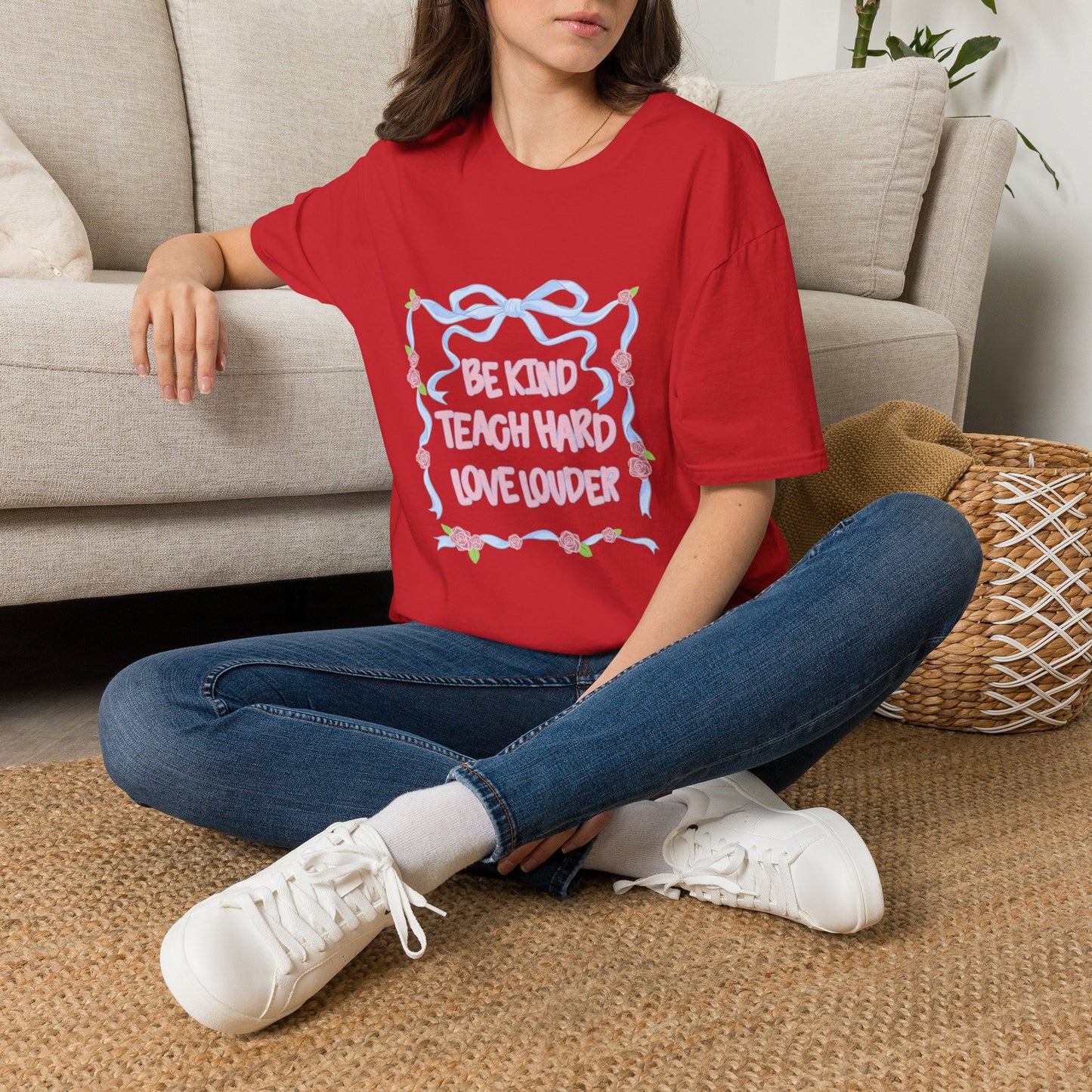 Be Kind, Teach Hard, Love Louder Teacher T-shirt