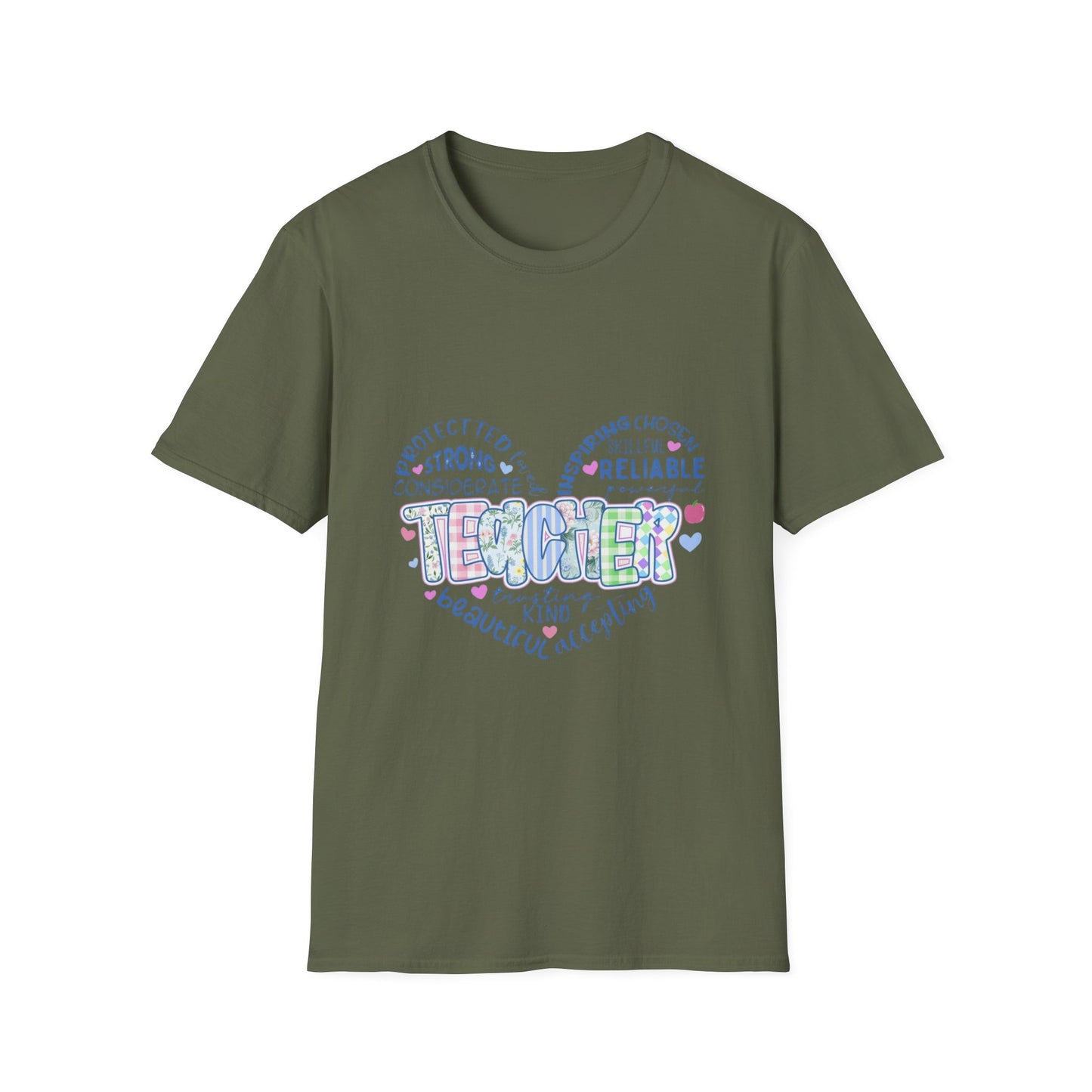 Teacher Heart Word Cloud T-Shirt