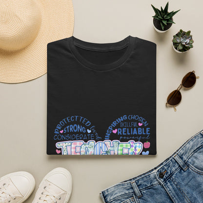 Teacher Heart Word Cloud T-Shirt
