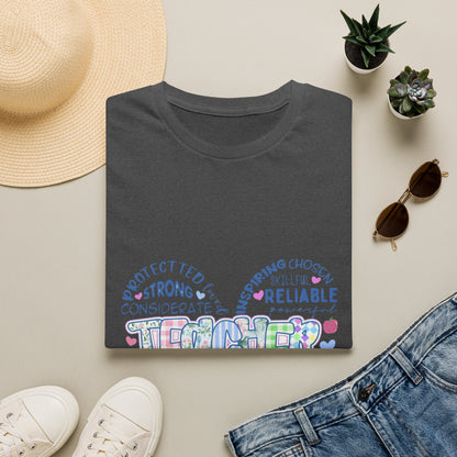 Teacher Heart Word Cloud T-Shirt