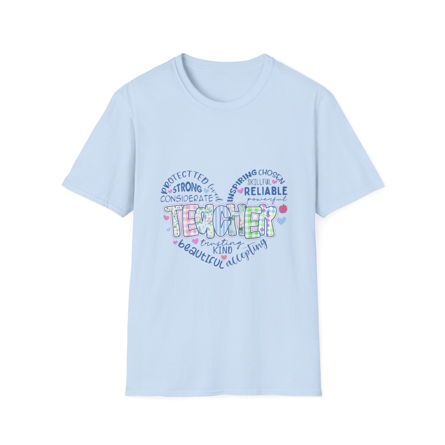Teacher Heart Word Cloud T-Shirt
