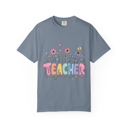 Teacher Floral Graphic T‑Shirt
