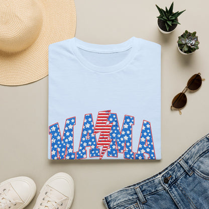 Mama T-Shirt — Patriotic USA Stars & Stripes Fourth of July Tee