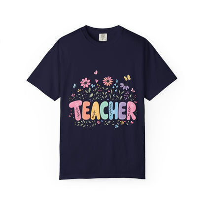 Teacher Floral Graphic T‑Shirt