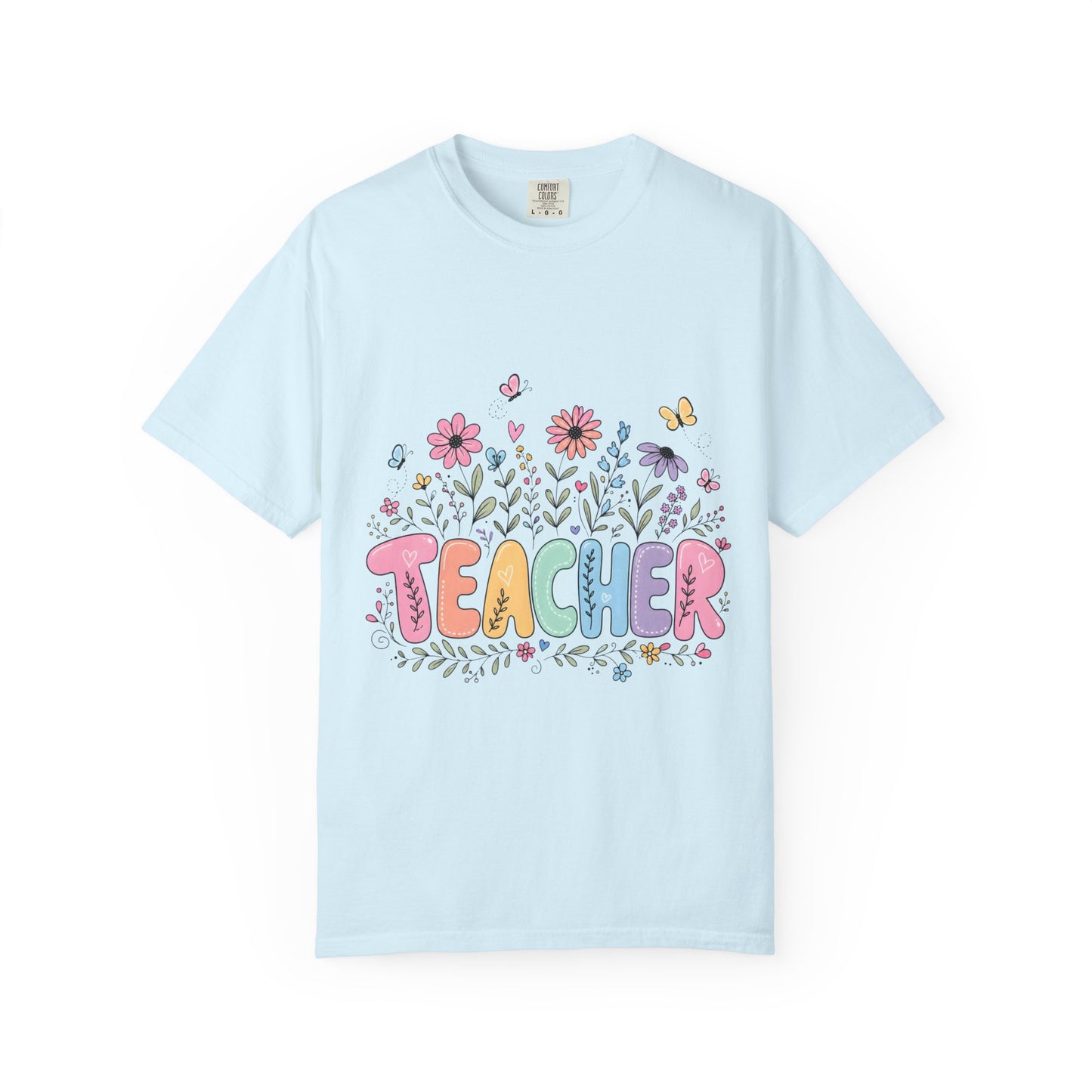 Teacher Floral Graphic T‑Shirt