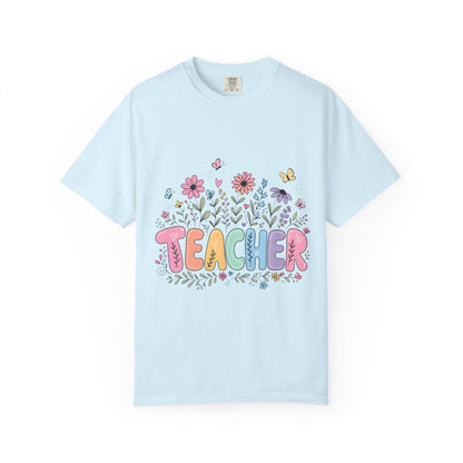 Teacher Floral Graphic T‑Shirt