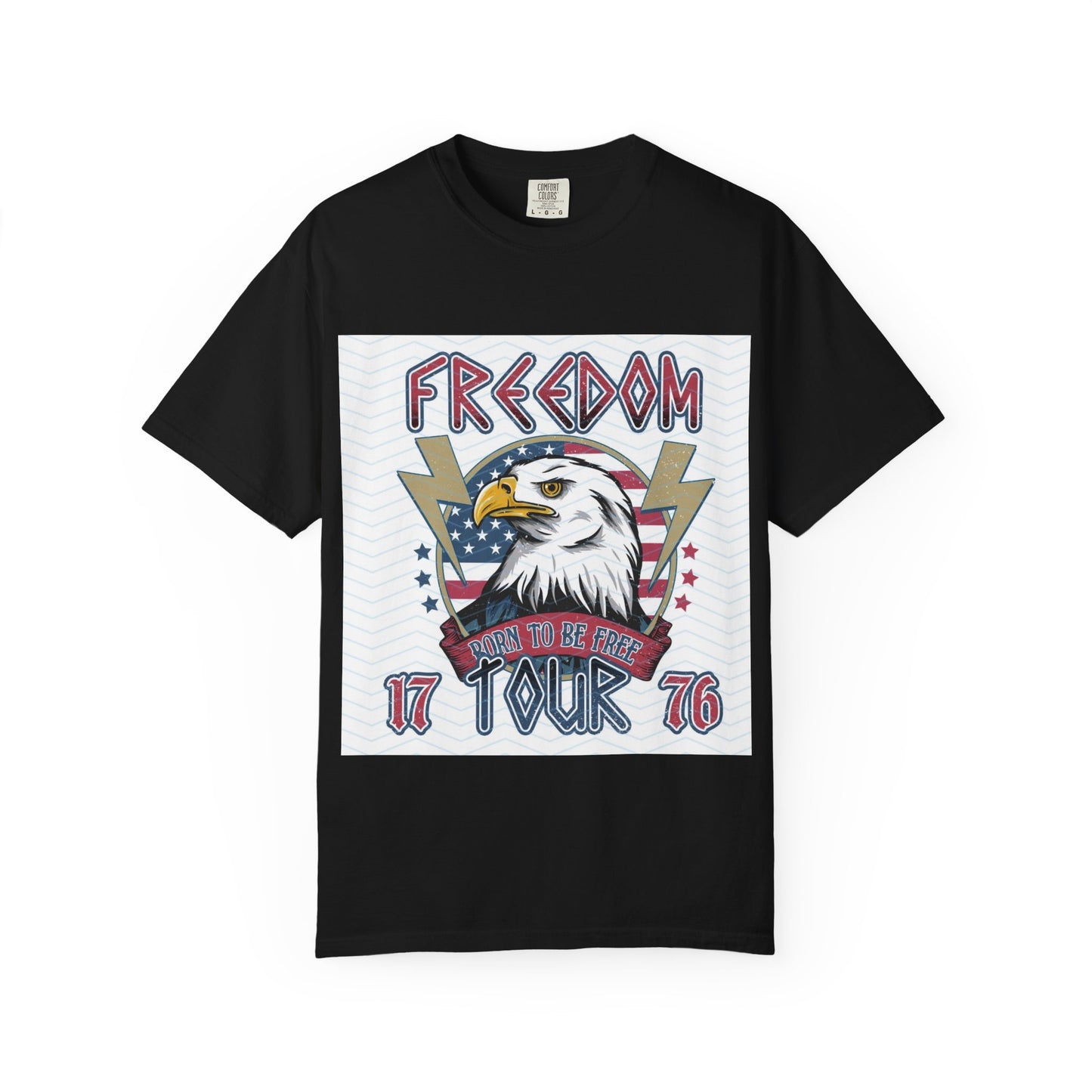 Freedom Tour Eagle T-Shirt — Patriotic 1776 Vintage Flag Graphic Tee