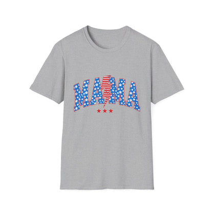Mama T-Shirt — Patriotic USA Stars & Stripes Fourth of July Tee