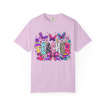 Teacher Colorful Butterfly T-Shirt