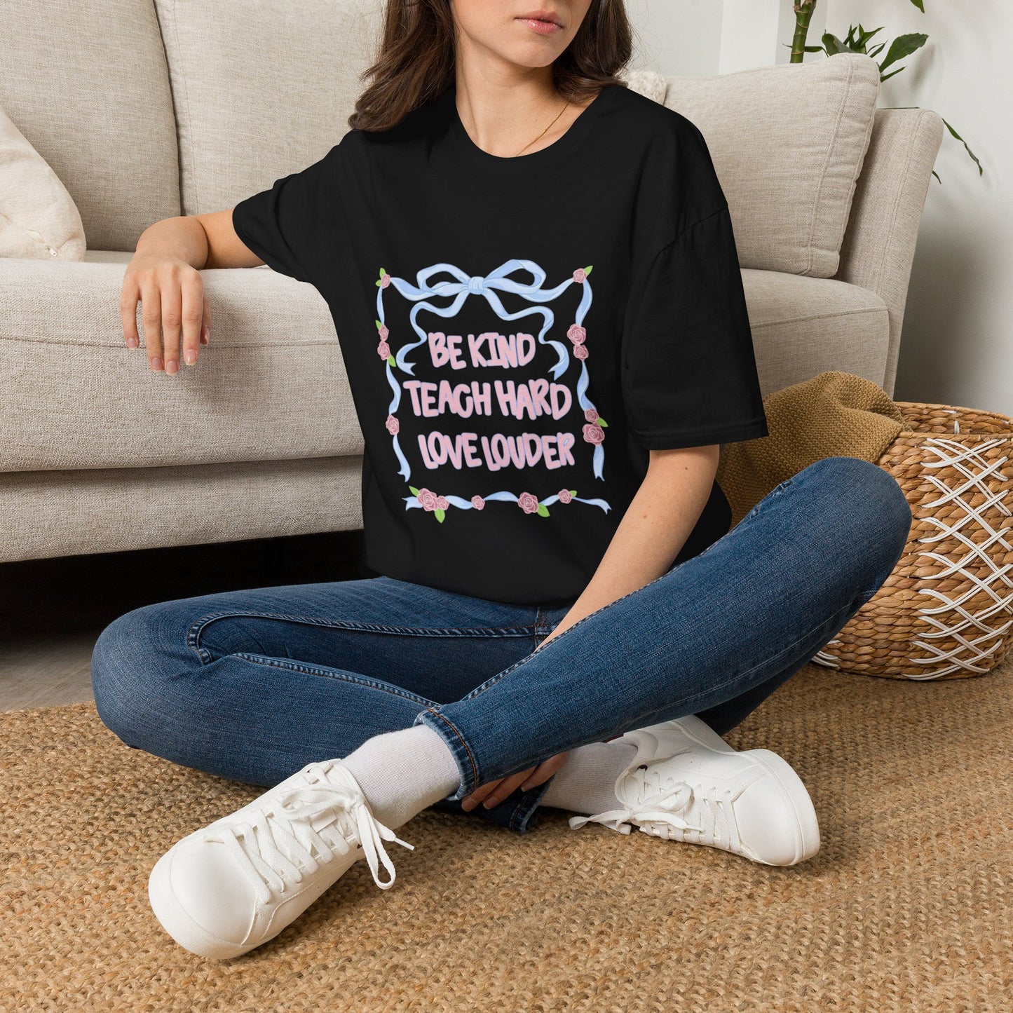 Be Kind, Teach Hard, Love Louder Teacher T-shirt