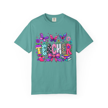 Teacher Colorful Butterfly T-Shirt