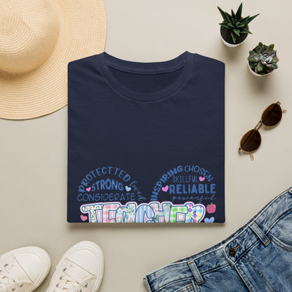 Teacher Heart Word Cloud T-Shirt
