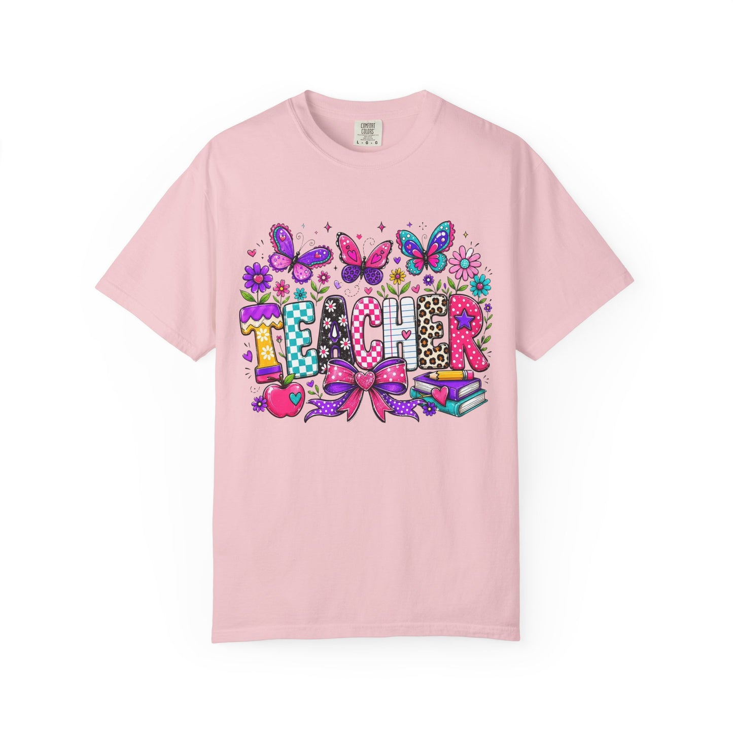 Teacher Colorful Butterfly T-Shirt