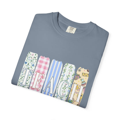 Teacher Floral Pencil Bow T-Shirt