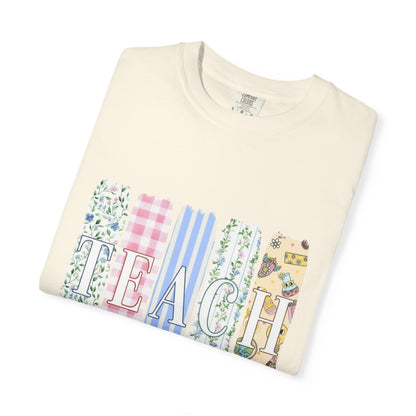 Teacher Floral Pencil Bow T-Shirt