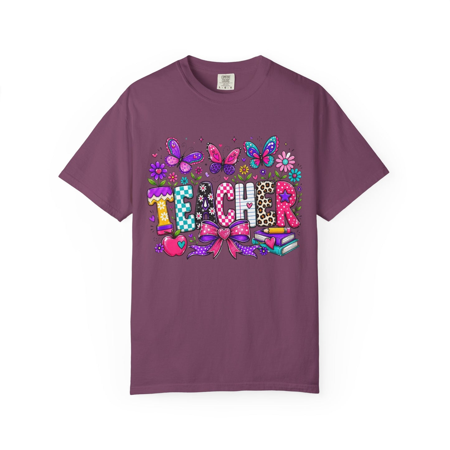 Teacher Colorful Butterfly T-Shirt