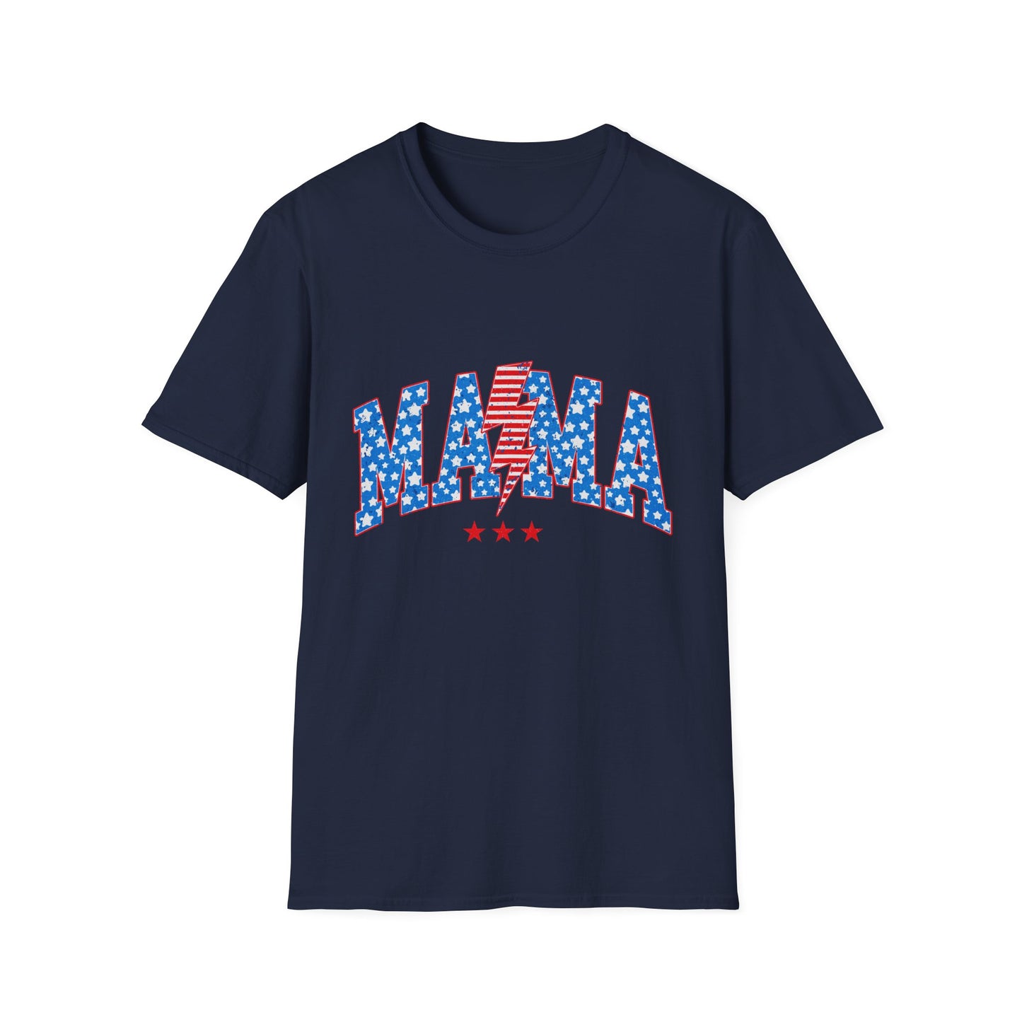 Mama T-Shirt — Patriotic USA Stars & Stripes Fourth of July Tee
