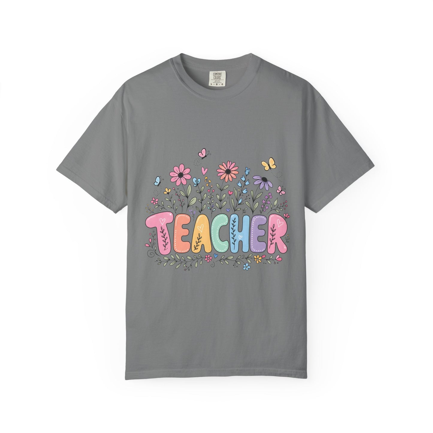 Teacher Floral Graphic T‑Shirt