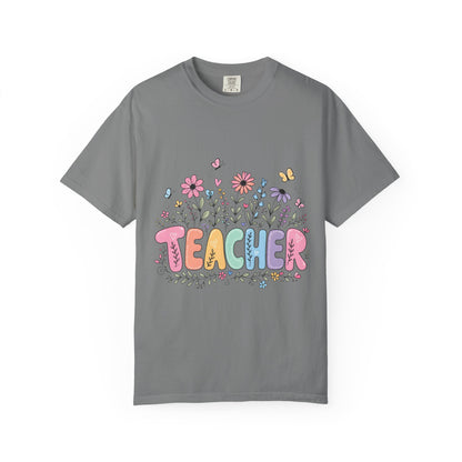 Teacher Floral Graphic T‑Shirt