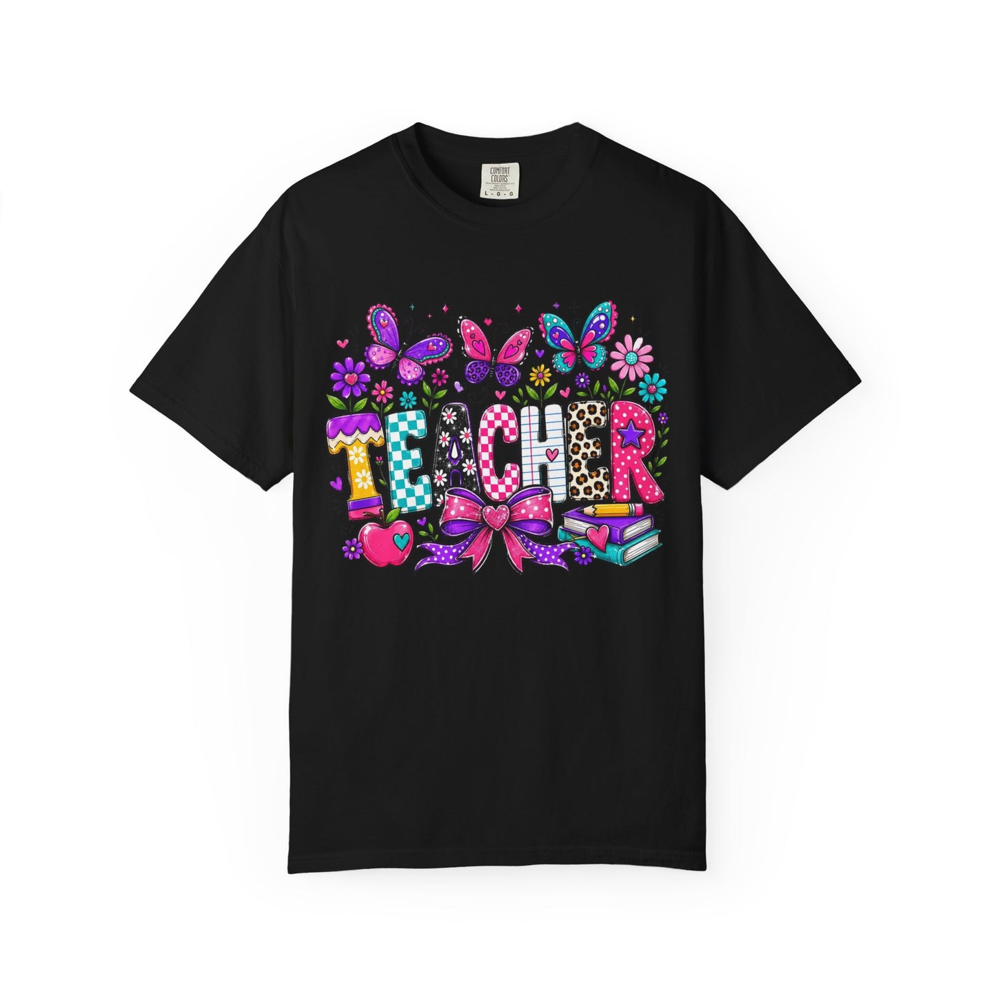 Teacher Colorful Butterfly T-Shirt