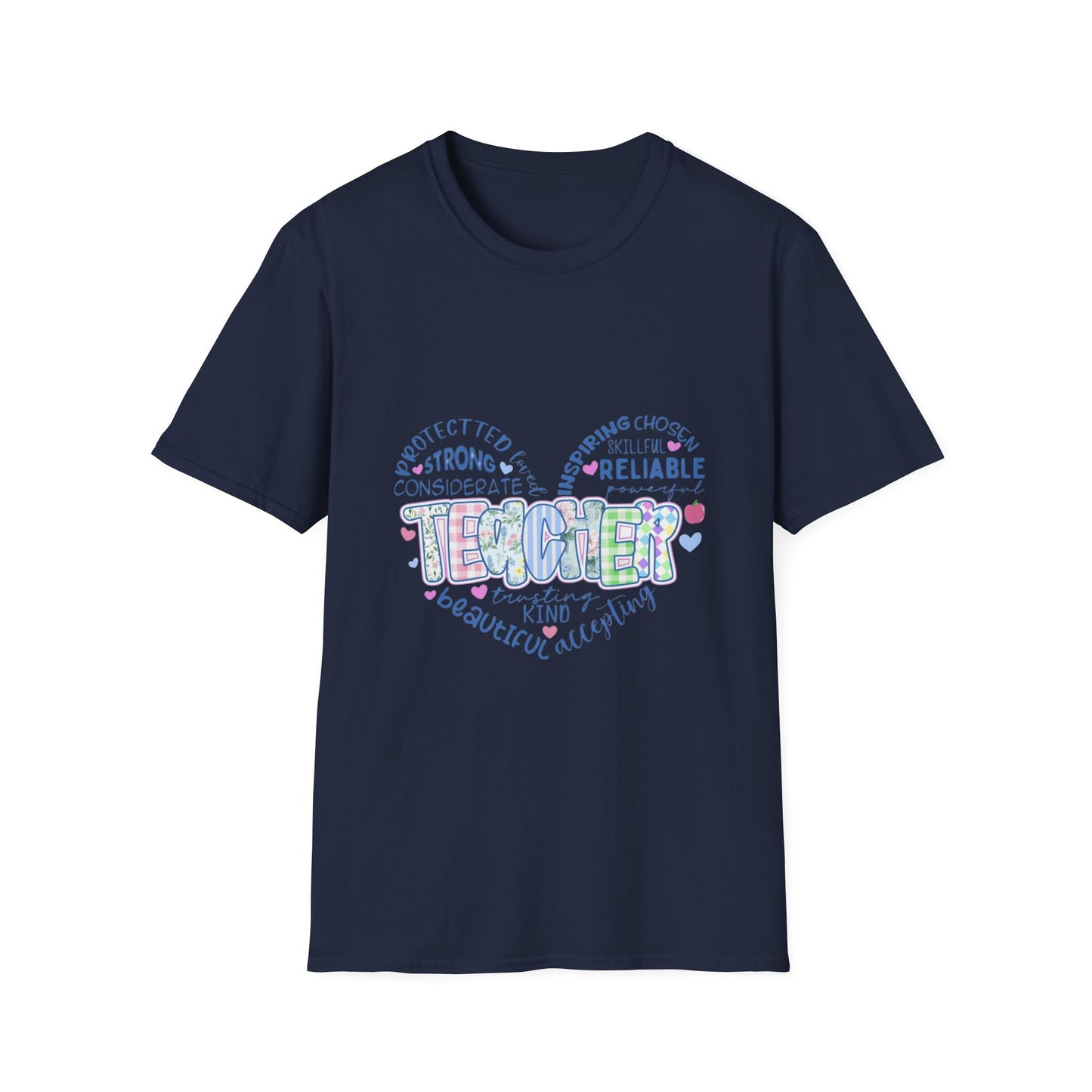 Teacher Heart Word Cloud T-Shirt