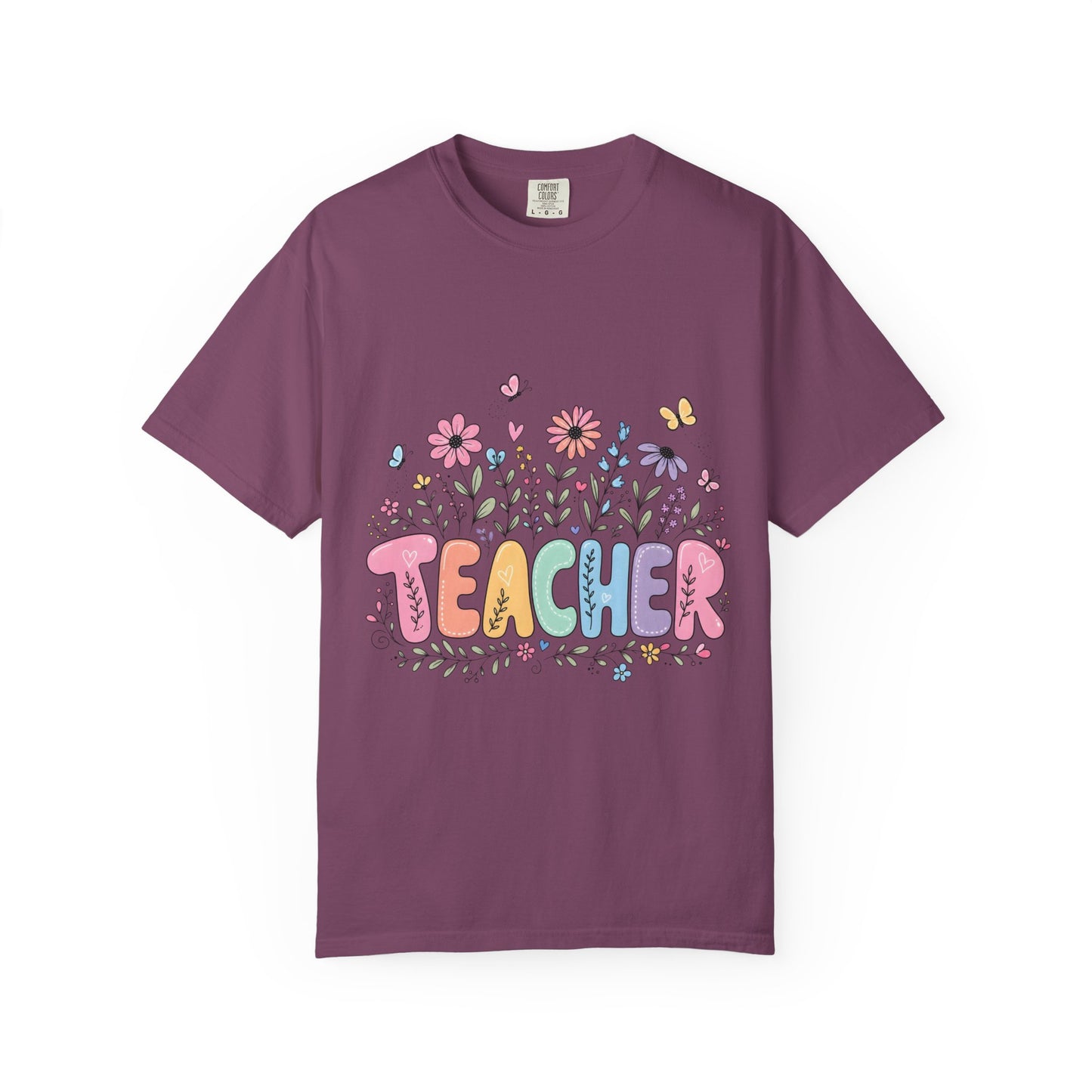 Teacher Floral Graphic T‑Shirt