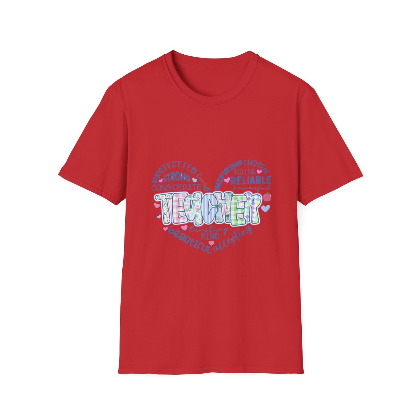 Teacher Heart Word Cloud T-Shirt