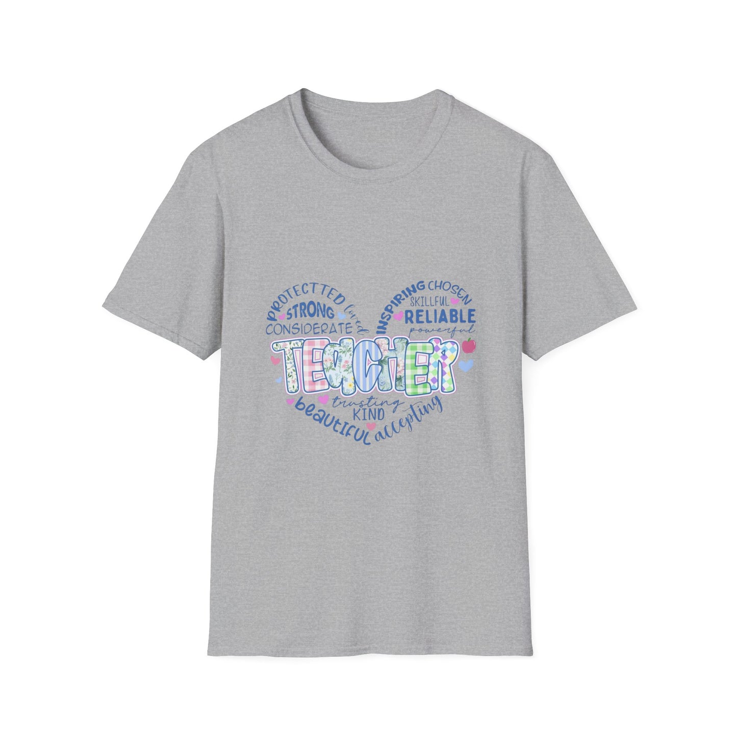 Teacher Heart Word Cloud T-Shirt