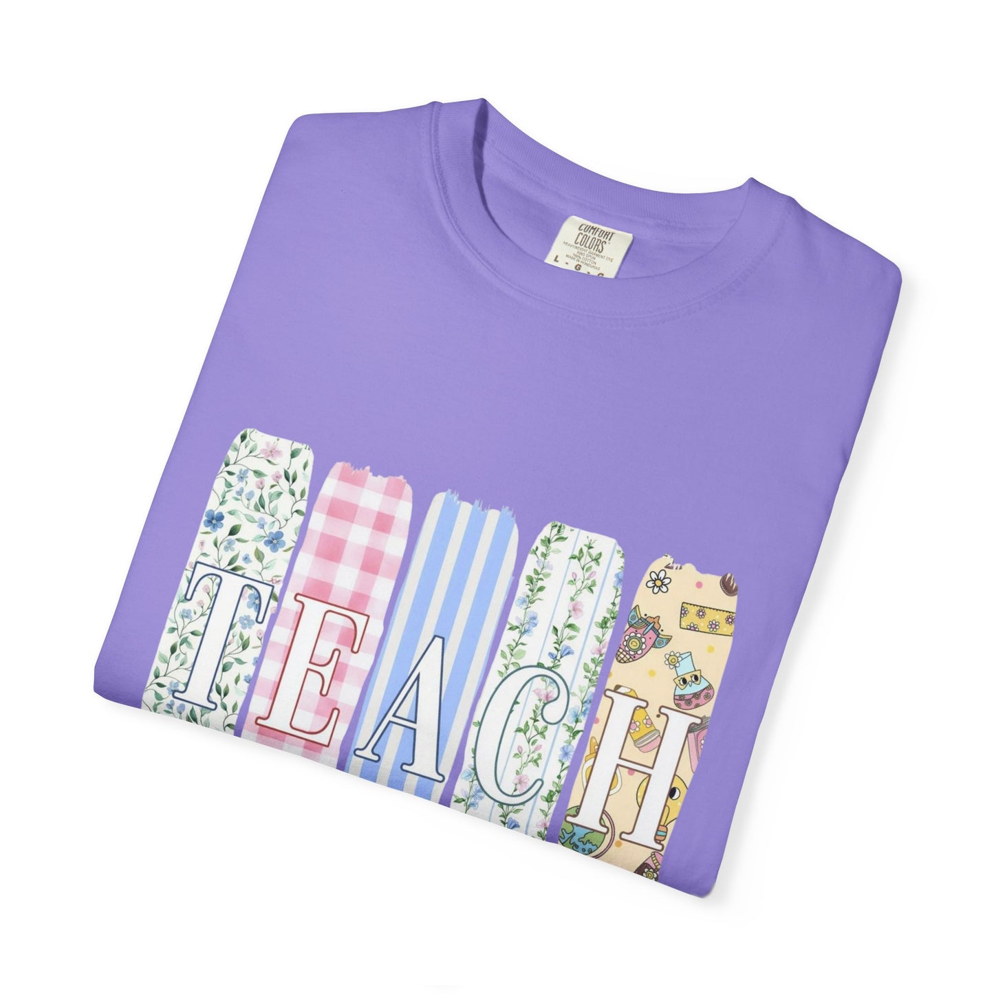 Teacher Floral Pencil Bow T-Shirt