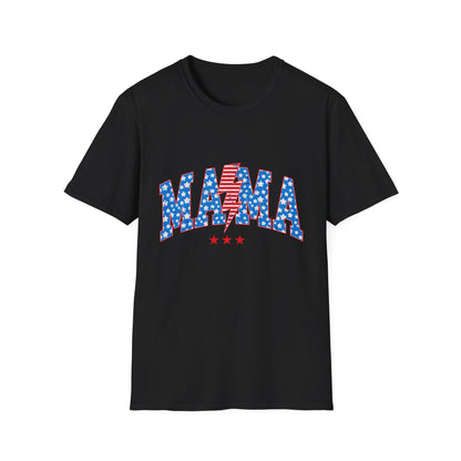 Mama T-Shirt — Patriotic USA Stars & Stripes Fourth of July Tee