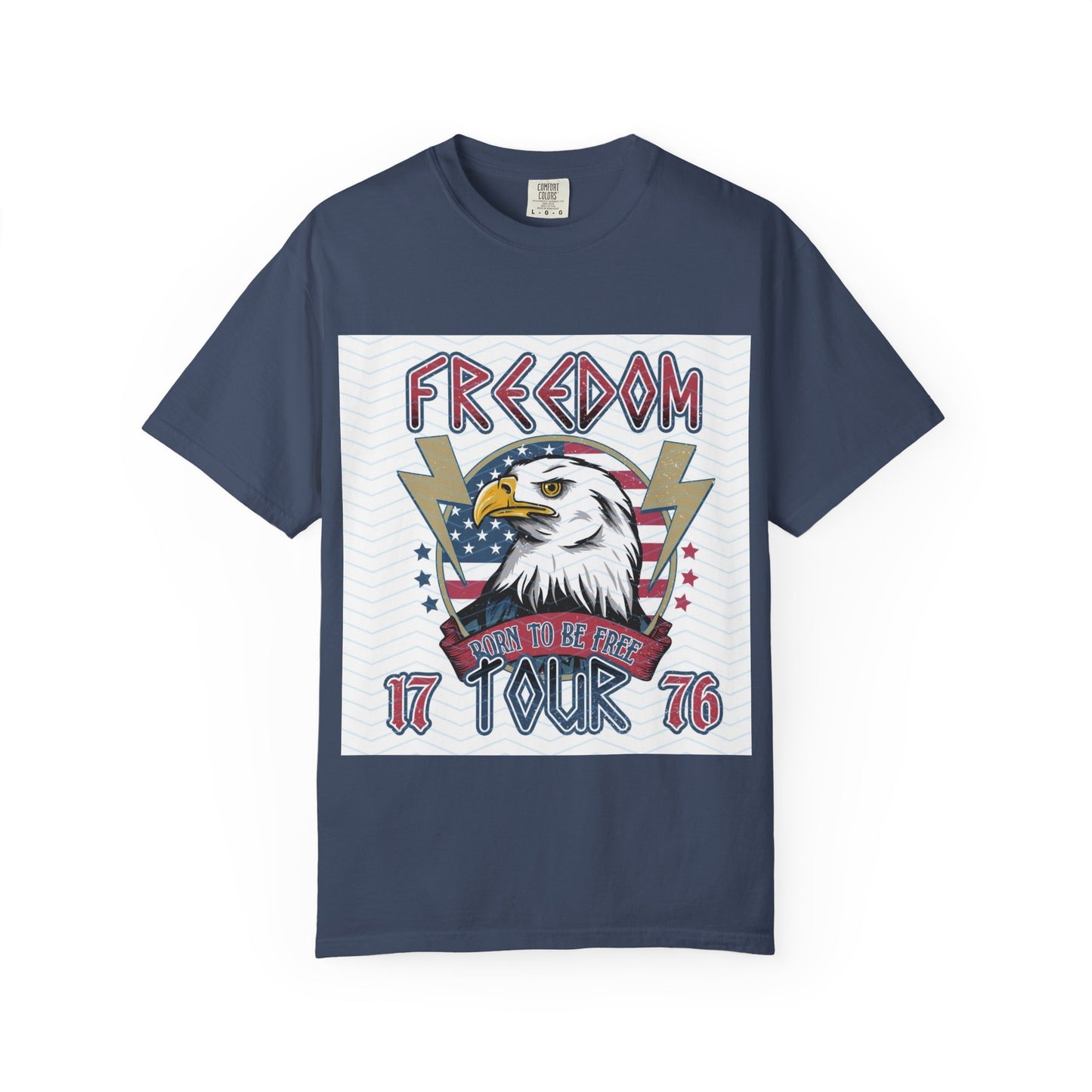 Freedom Tour Eagle T-Shirt — Patriotic 1776 Vintage Flag Graphic Tee