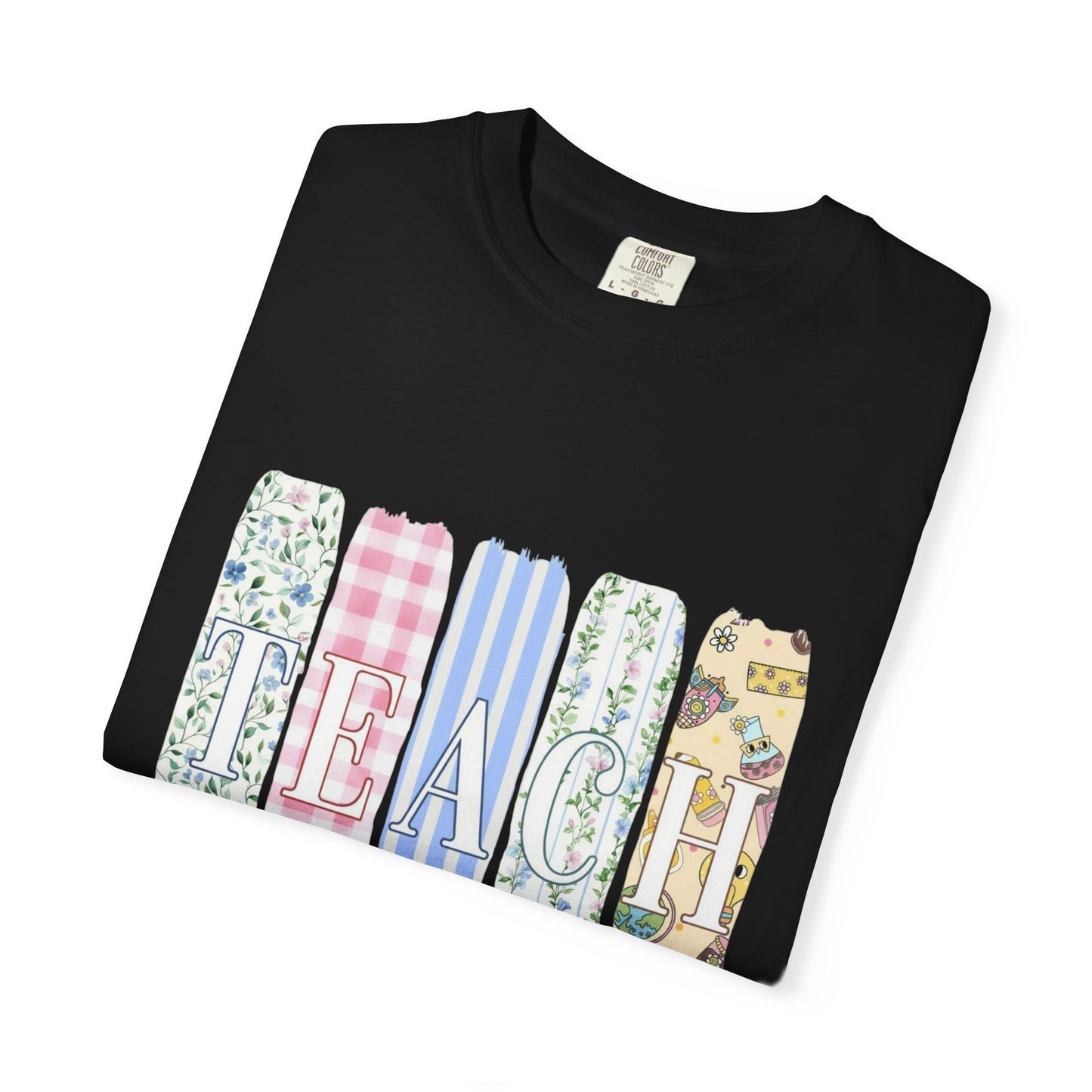 Teacher Floral Pencil Bow T-Shirt