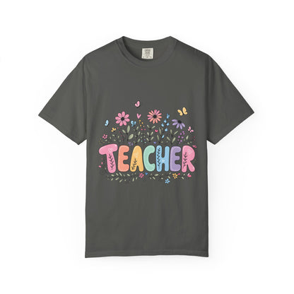 Teacher Floral Graphic T‑Shirt