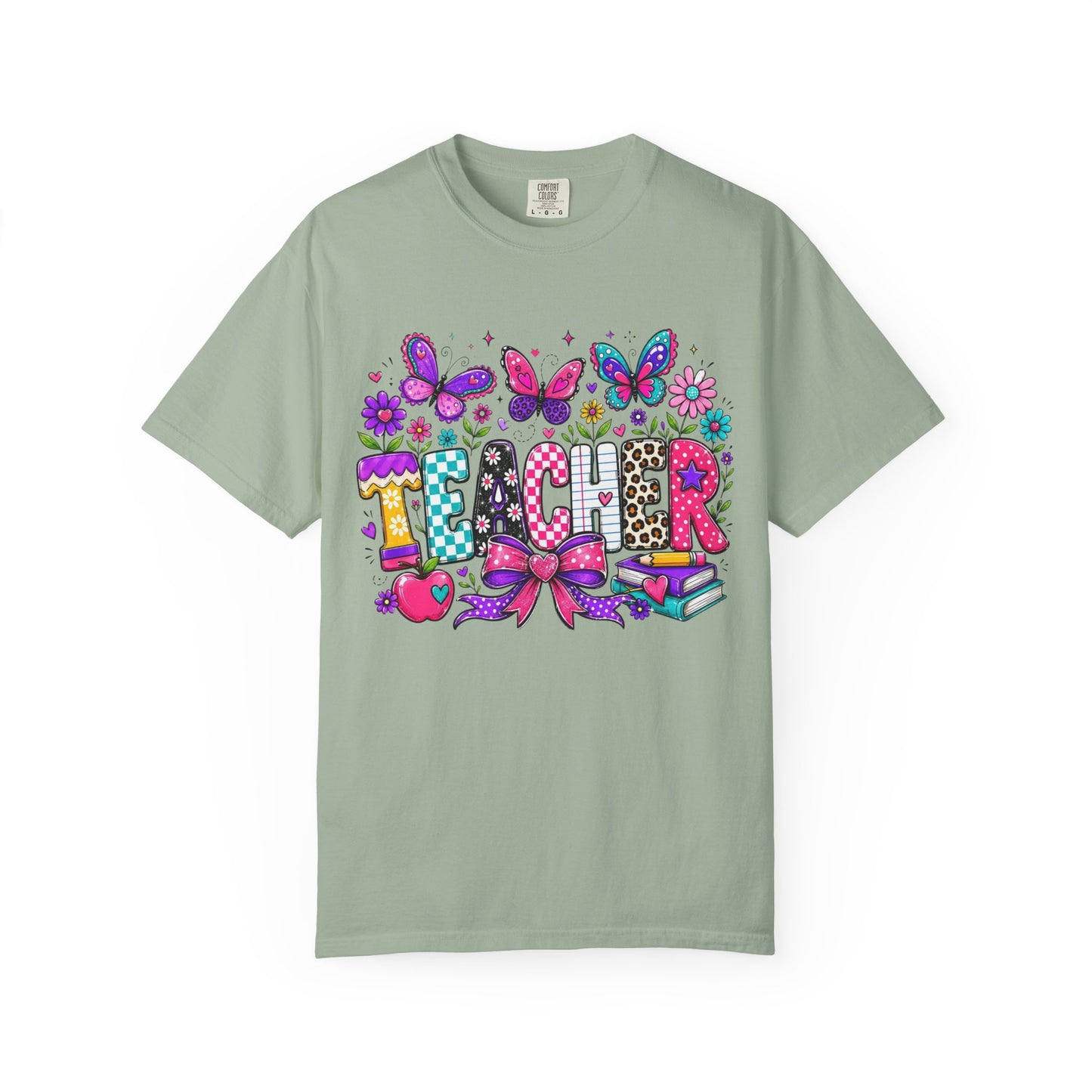 Teacher Colorful Butterfly T-Shirt