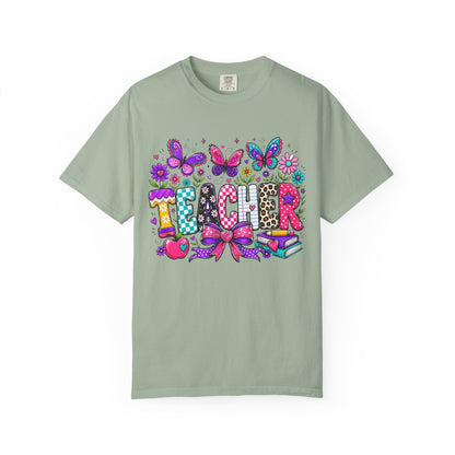 Teacher Colorful Butterfly T-Shirt