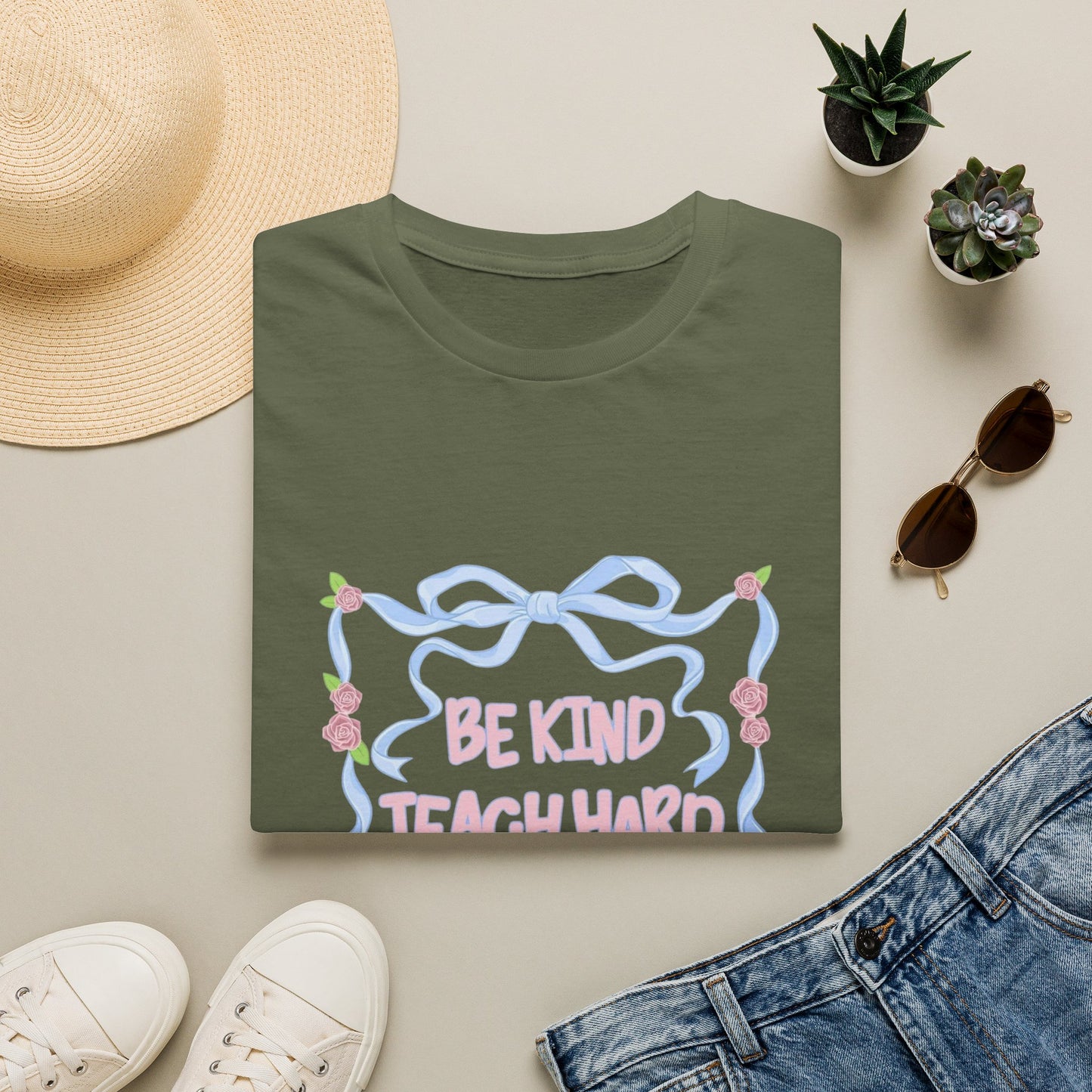 Be Kind, Teach Hard, Love Louder Teacher T-shirt