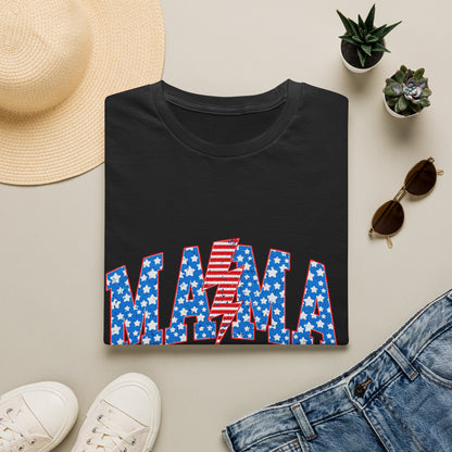 Mama T-Shirt — Patriotic USA Stars & Stripes Fourth of July Tee