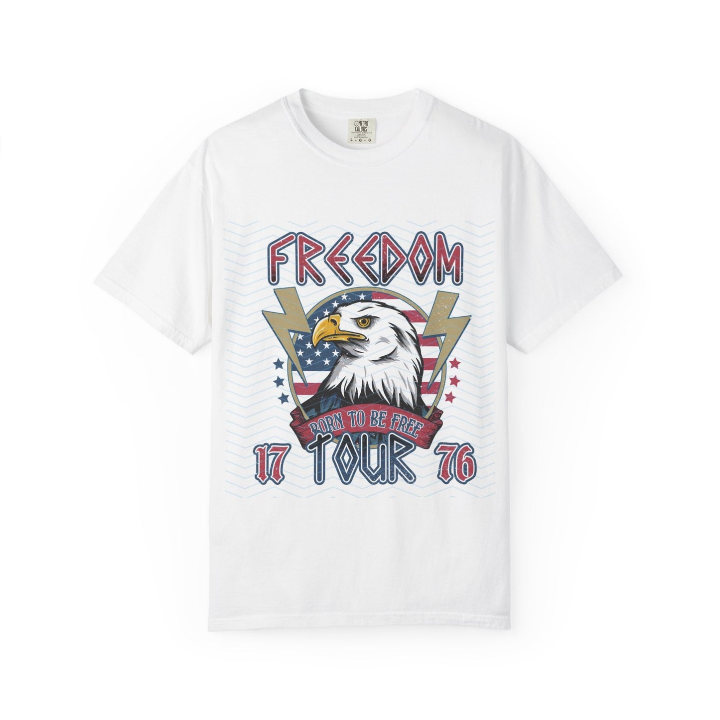Freedom Tour Eagle T-Shirt — Patriotic 1776 Vintage Flag Graphic Tee