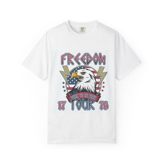 Freedom Tour Eagle T-Shirt — Patriotic 1776 Vintage Flag Graphic Tee